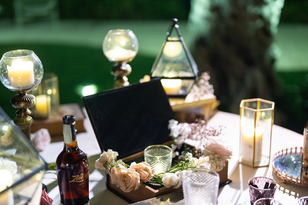 angolo rum sigari matrimonio allestimento moderno