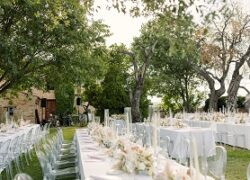 cena matrimonio in giardino